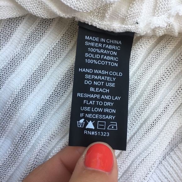 Vince Camuto White Striped Sweater - Picture 5 of 7